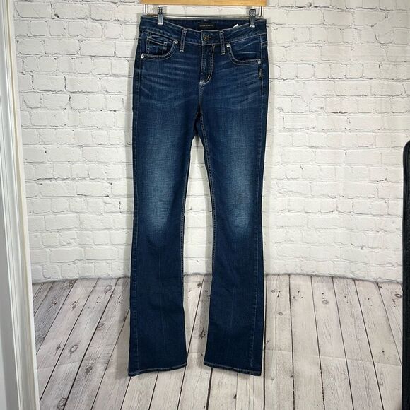 Silver Jeans Co. Women's Avery Slim Boot Jeans size W27 L35 - Picture 1 of 8